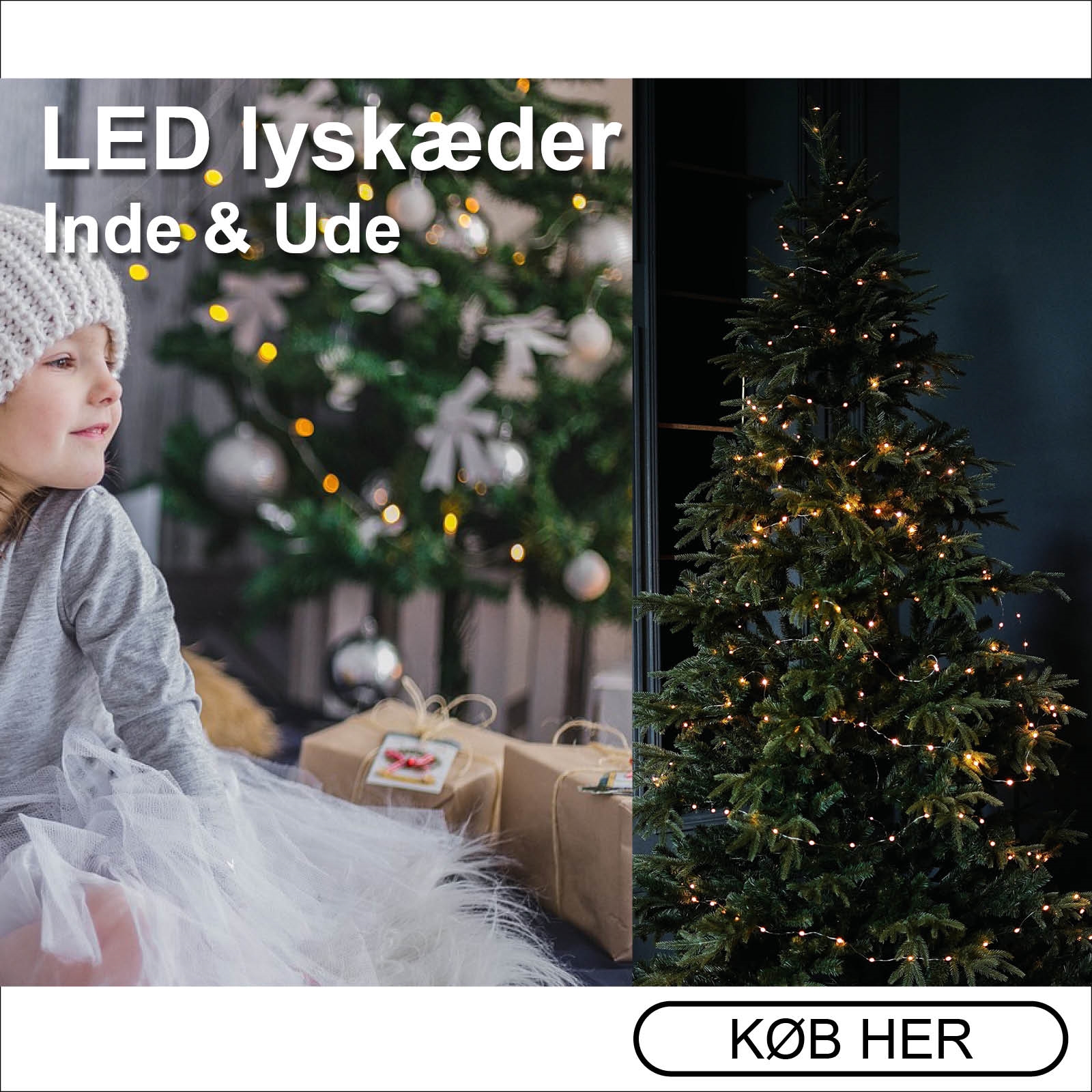 LED lyskæder til inde og ude
